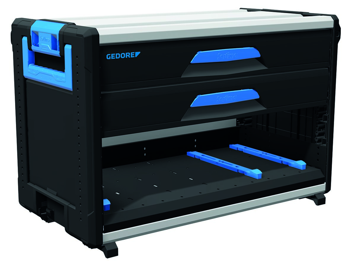 1110 WM 321 Tool box module WorkMo B3 2 drawers H6, compartment for L-BOXX® + S-BOXX®