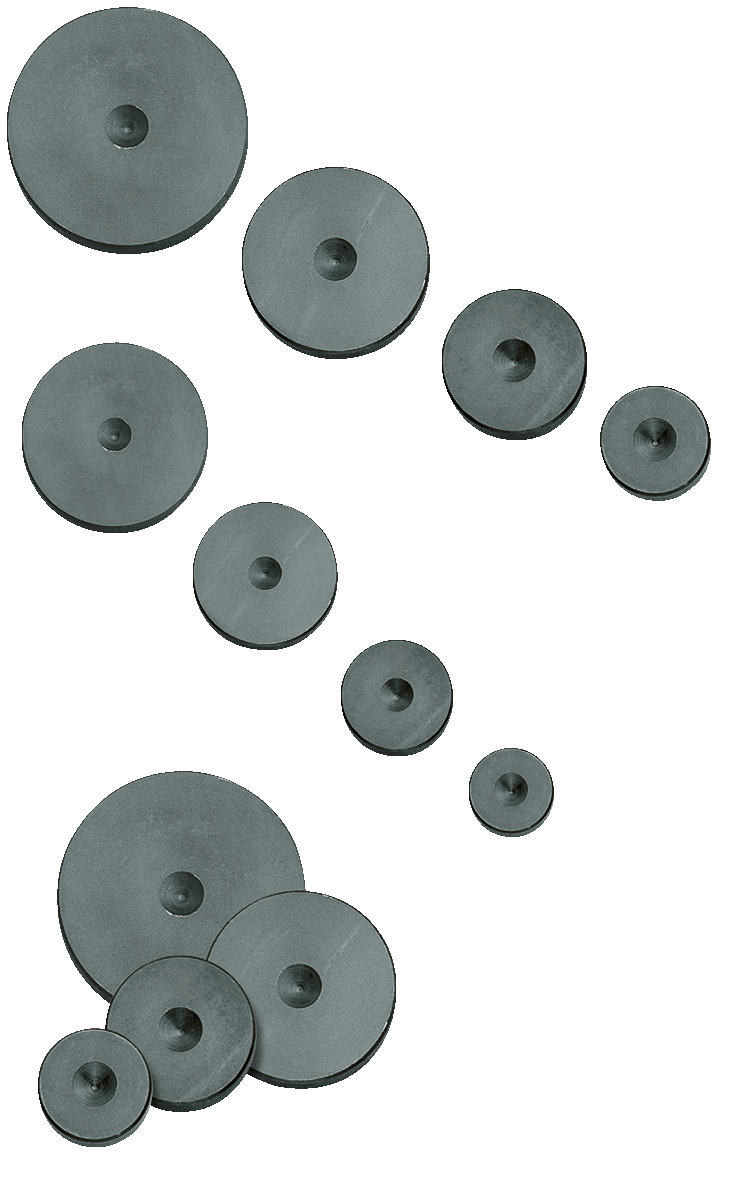 1.80 Set of spindle thrust blocks for axle bores (hollow shafts)