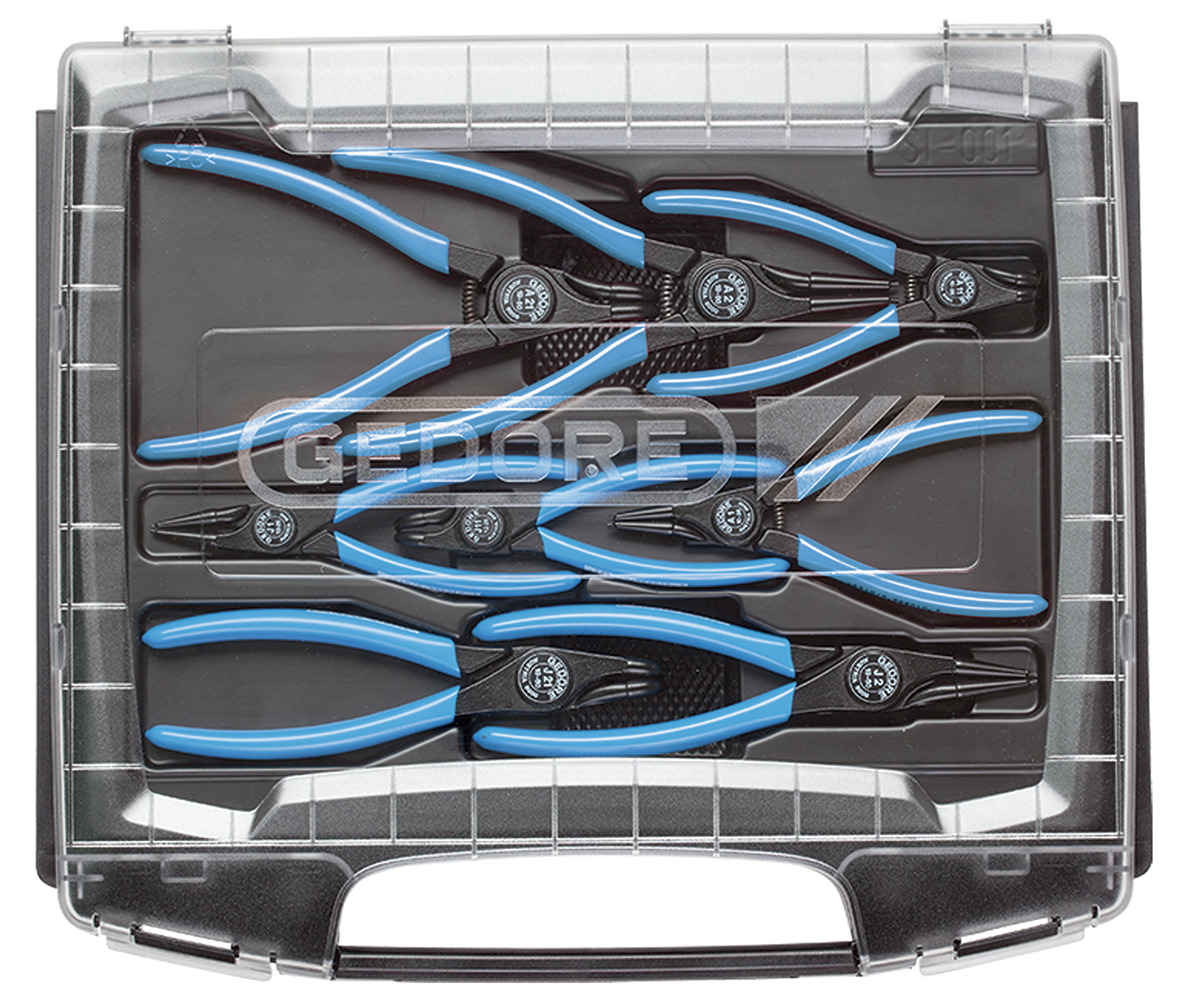 1101-001 Set of circlip pliers 8 pieces