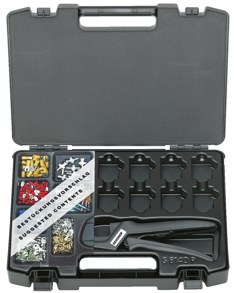 S 8140 PN Crimping pliers set starter in plastic case