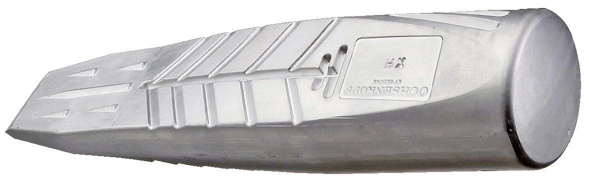 OX 41 Twisted aluminium splitting wedge oval
