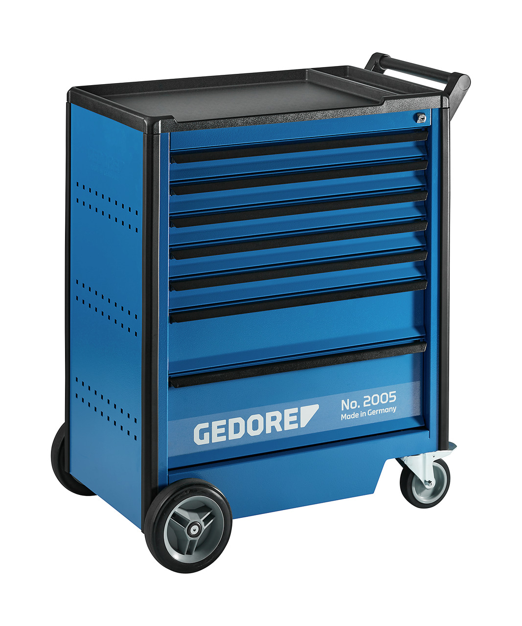 2005 0511 E Tool trolley with single pull-out stop