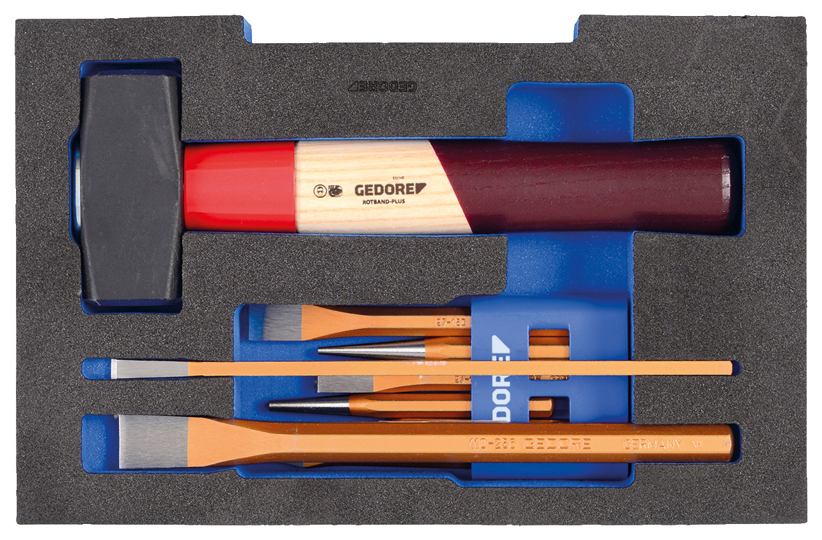 1100 CT1-350 Chisel assortment in 1/2 L-BOXX® 136 module, 9 pieces