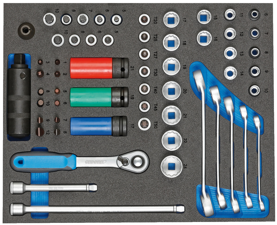 TS CT2-D30 tool assortment in 2/4 check tool module