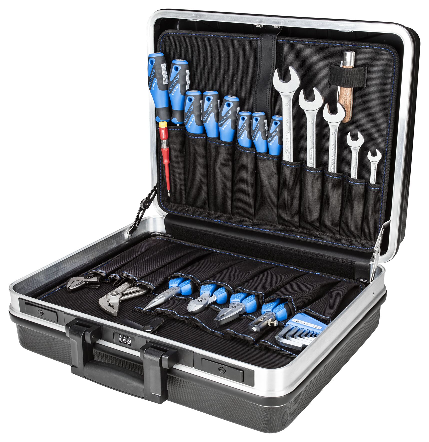 1041-001 BASIC Tool assortment in tool case 74 pcs