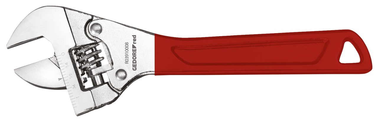 R0391 Adjustable open-end wrench with ratchet
