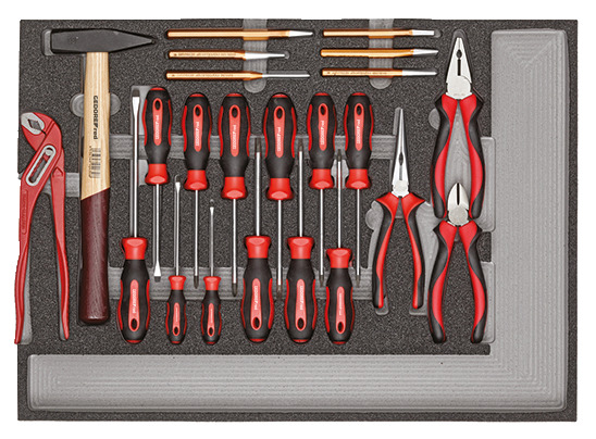 R21560005 Tool set in workshop trolley MECHANIC