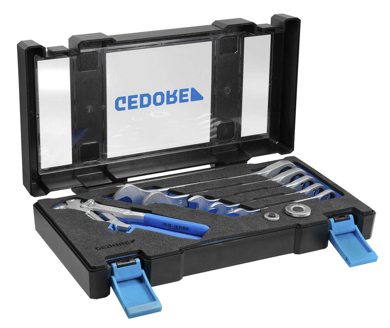 7 RA 183 Ratchet wrench set with pliers wrench