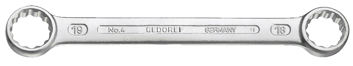 4 Flat ring spanner straight pattern