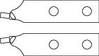 E-8000 A 41 - A 61 Spare tips angled (pair)