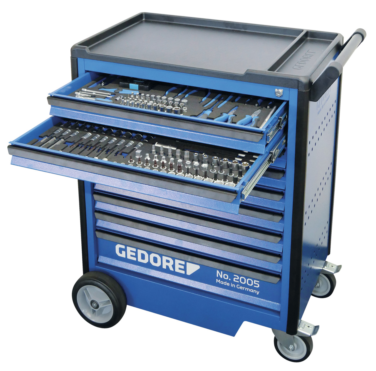 KL-4998-400 Workshop trolley with car hand tools