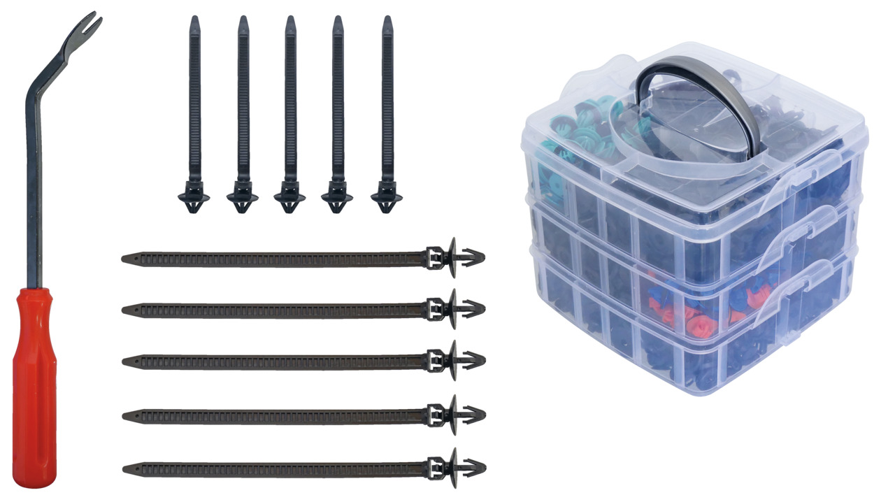 R19002676 Fastening clip set with disassembly lever