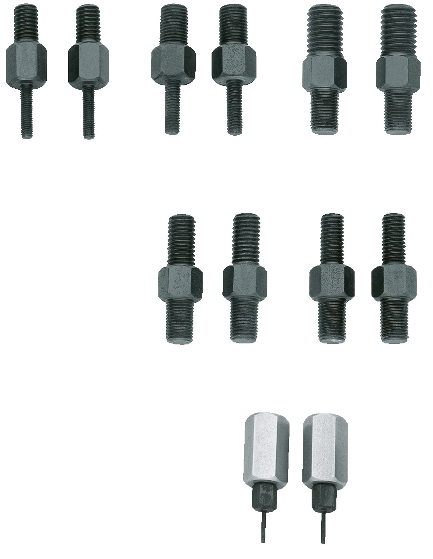 1.81/10 20 Set of threaded adapters for 1- and 2-hole applications, 2 pieces each
