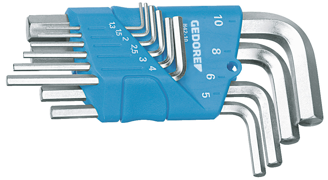 H 42-10 Hexagon socket key set for in-hex screws