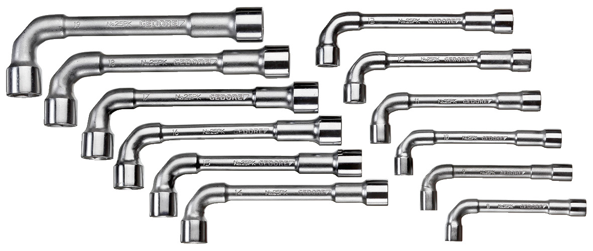 25 PK-012 Double ended socket wrench set 12 pieces