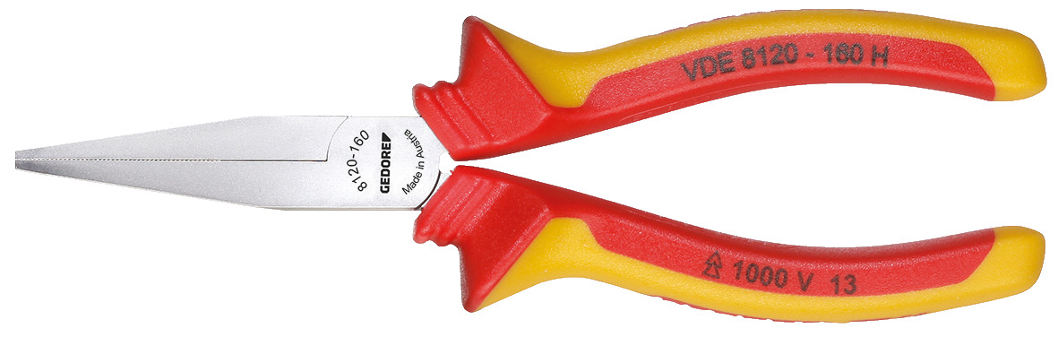 VDE 8120 H VDE Flat nose pliers with VDE insulating sleeves
