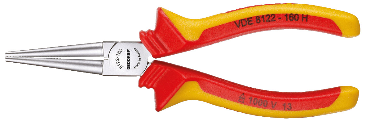 VDE 8122 H VDE Round nose pliers with VDE insulating sleeves