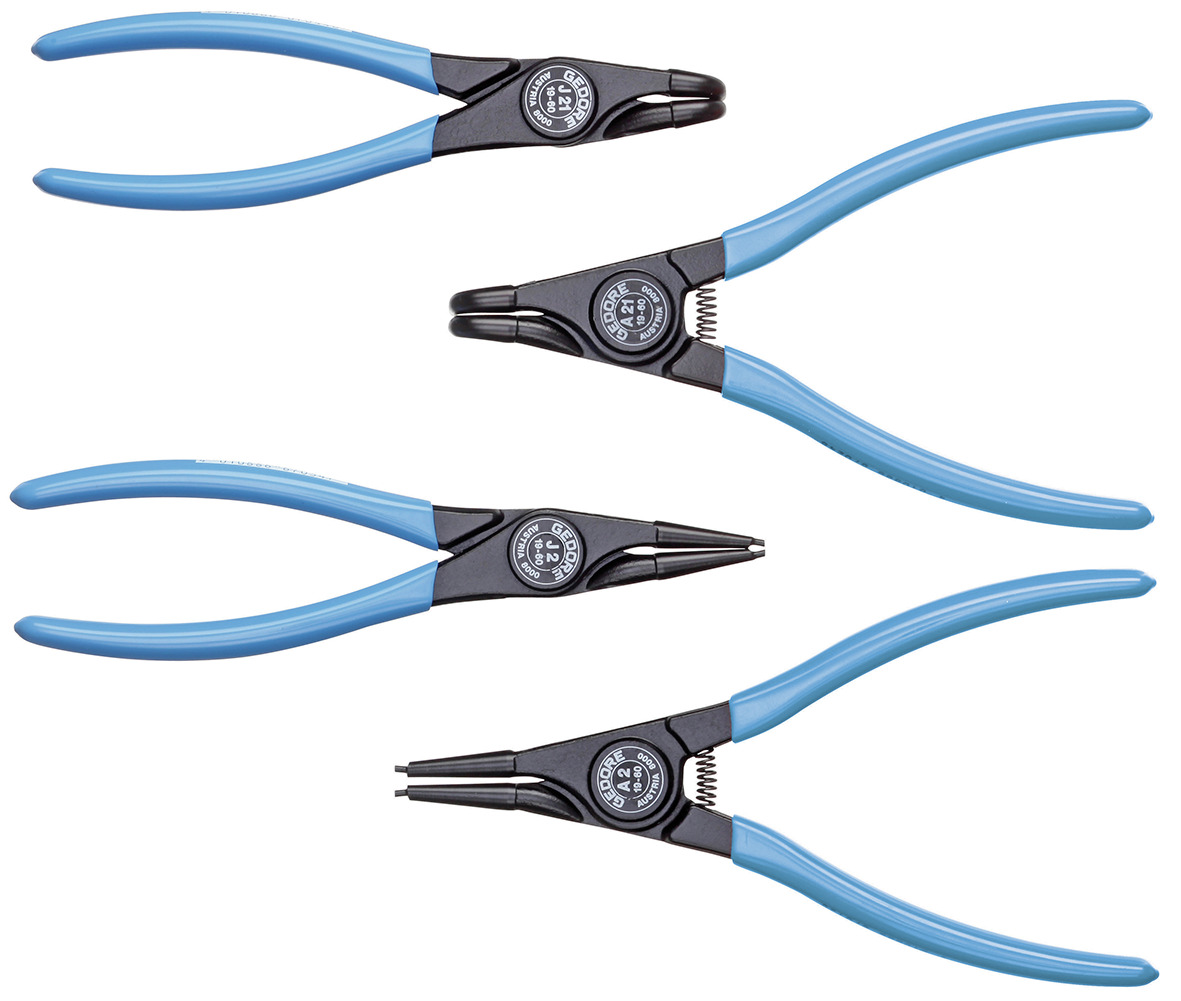 1102-001 Set of circlip pliers 4 pieces