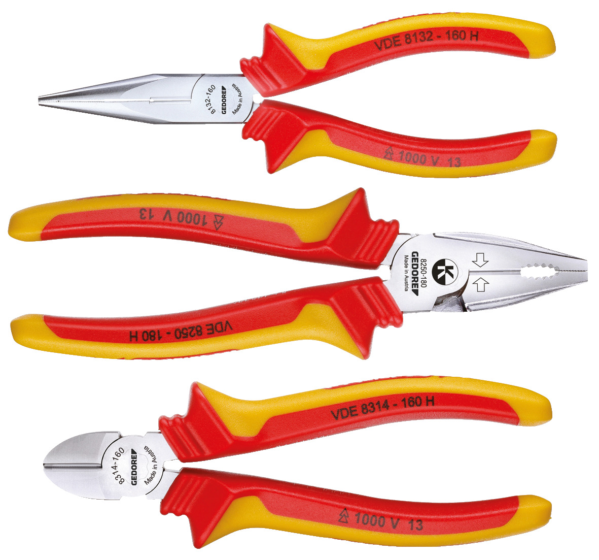 1102-002 VDE VDE Pliers set 3 pieces