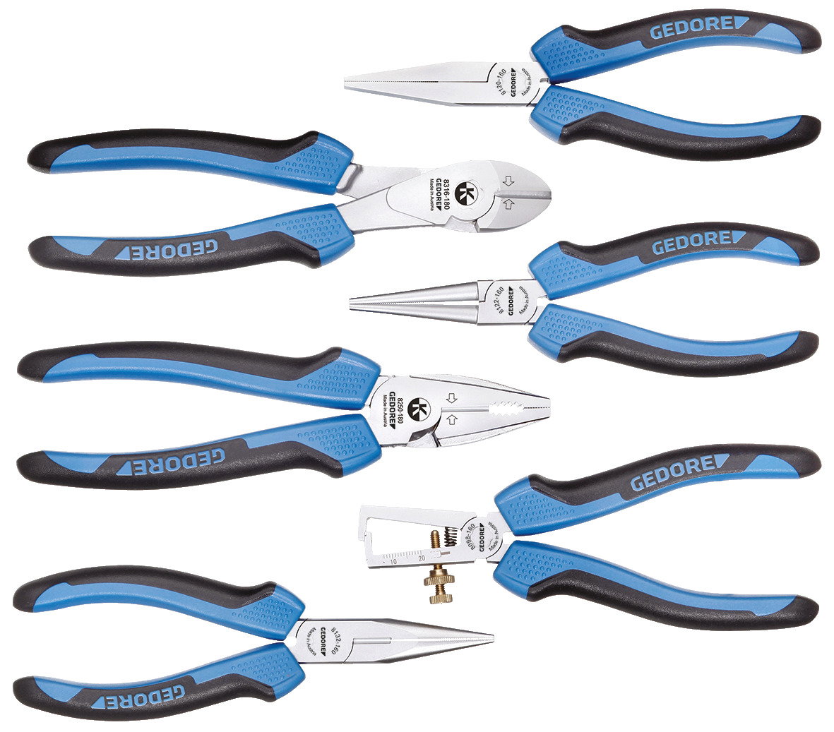 1101-002 Pliers set, 6 pieces