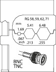 8140-14 Module insert for coax cables