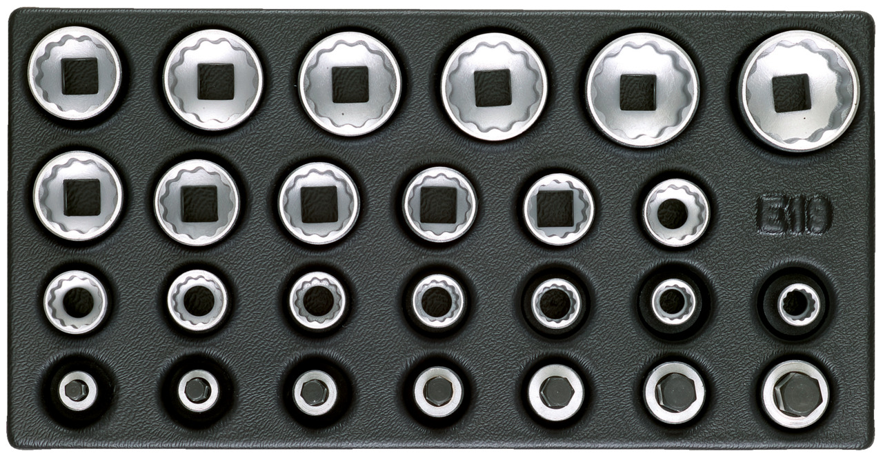 1500 ES-D 19 Set of socket wrench inserts 1/2