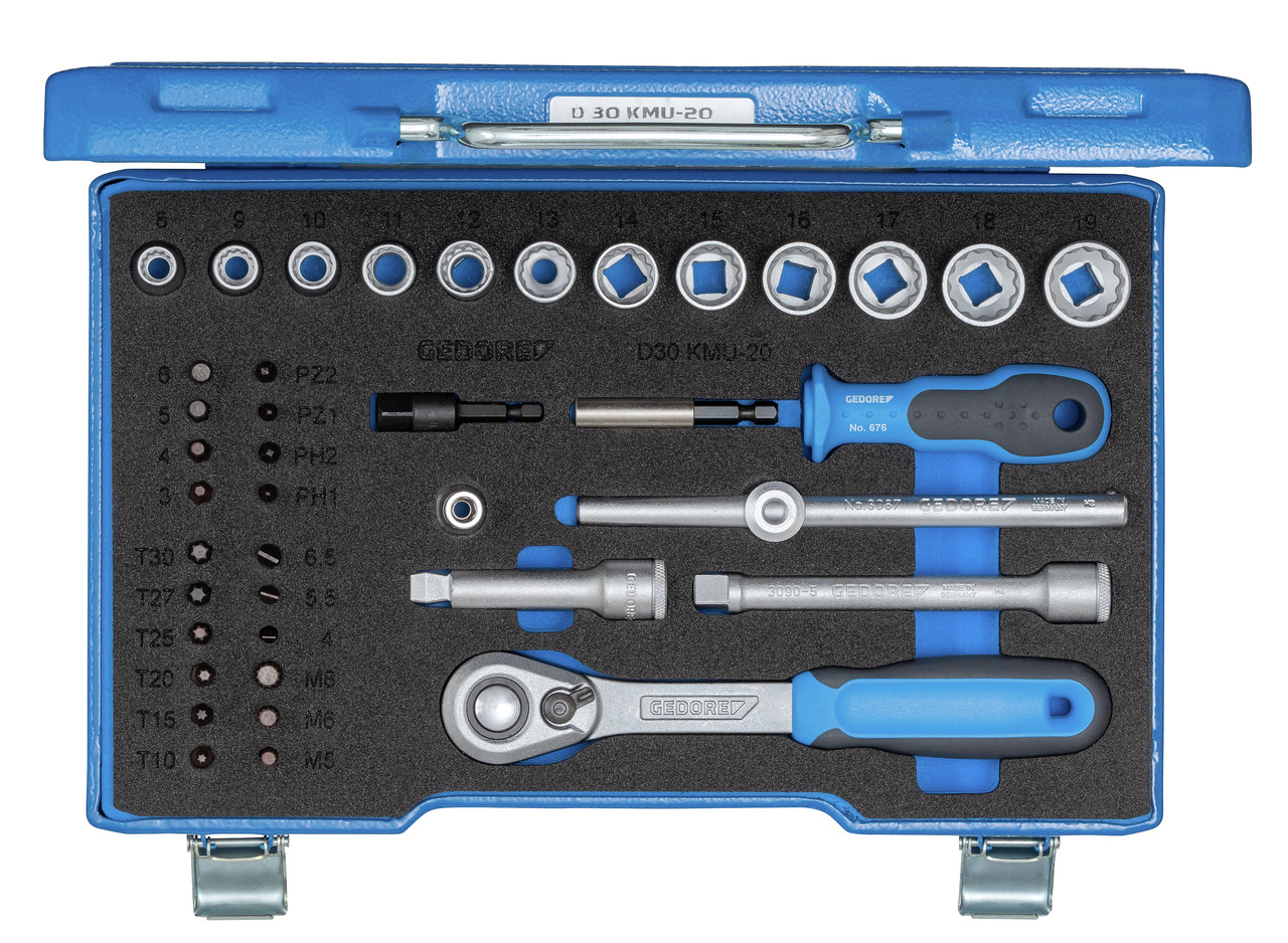 D 30 KMU-20 socket wrench set 3/8