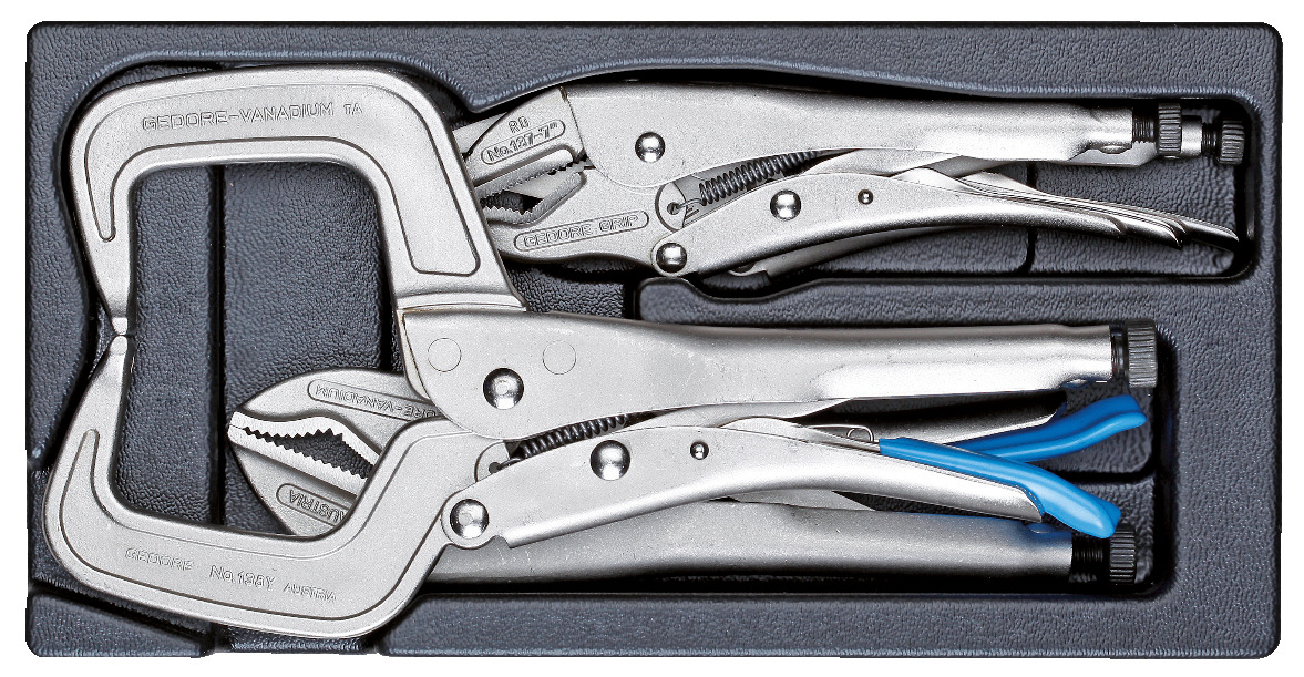 1500 ES-137 Grip pliers assortment in 1/3 ES module