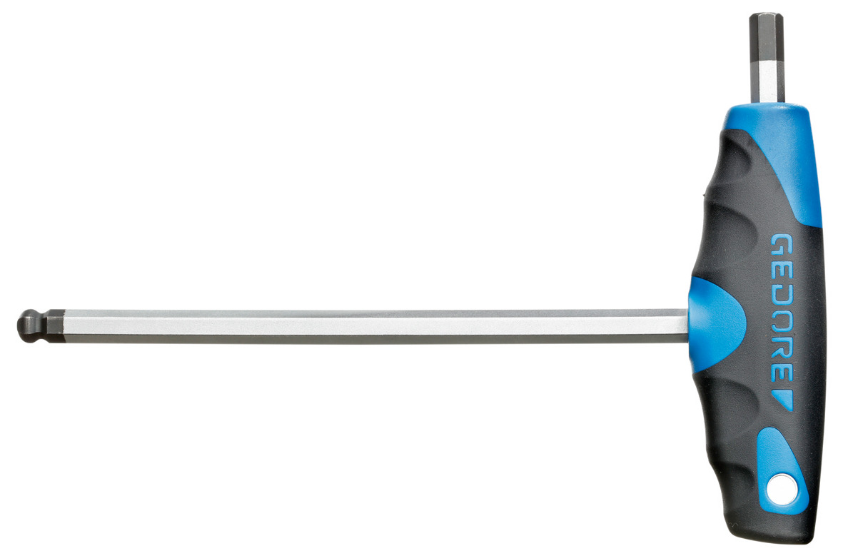 DT 2142 Cranked socket screwdriver with 2C-T-handle for in-hex screws