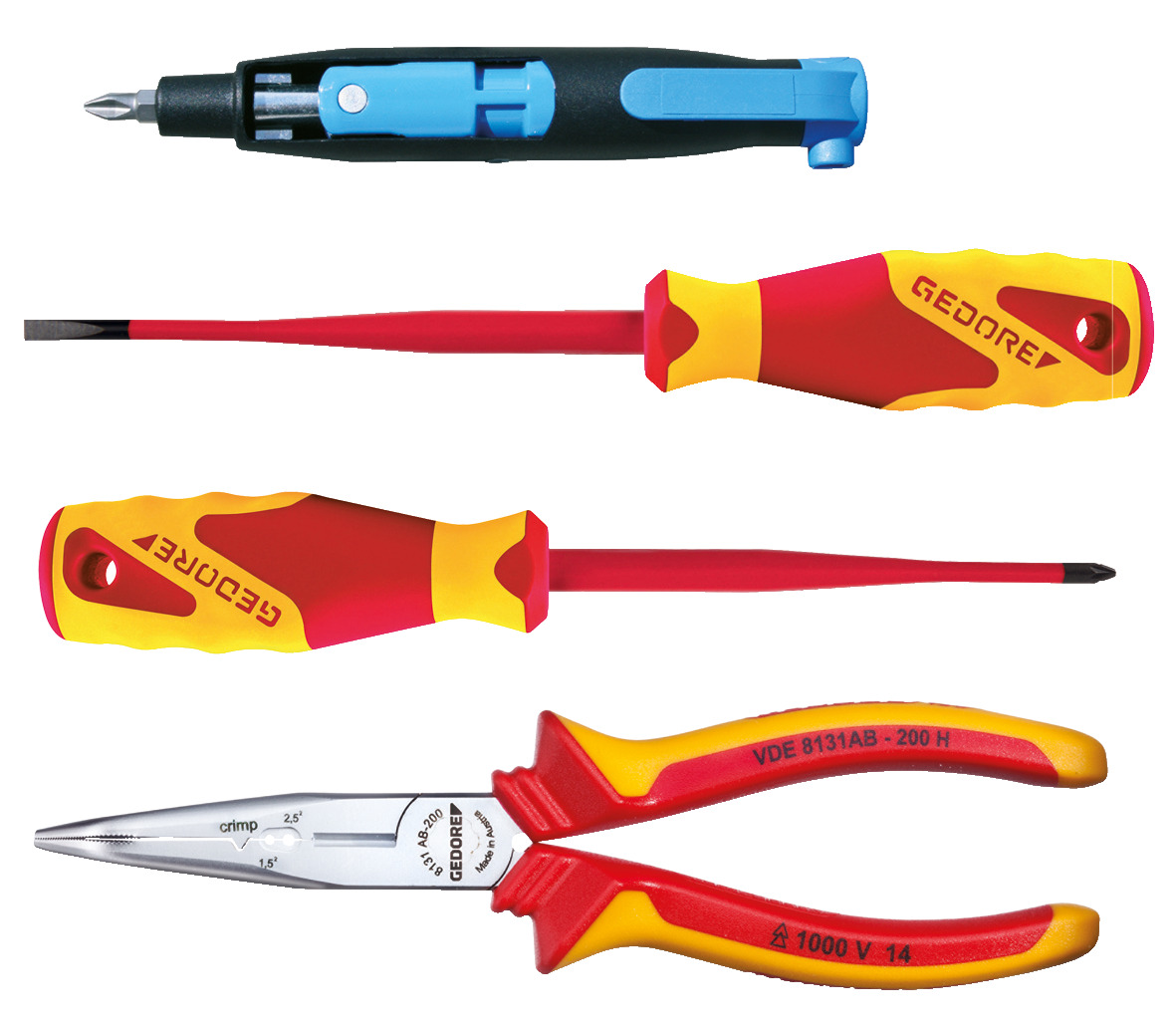 1102-006 VDE VDE tool set, 4 pieces