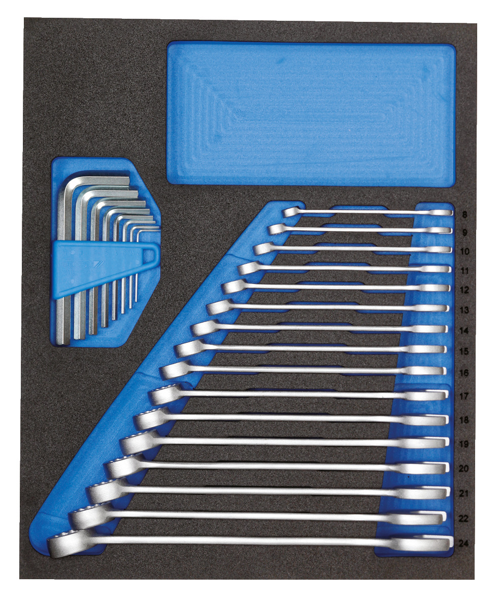 TS CT2-7 Combination spanner set in 2/4 Check-Tool module