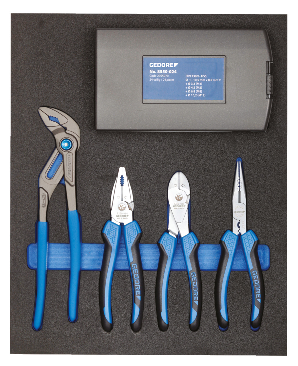 TS CT2-142 Pliers assortment in 2/4 Check-Tool module