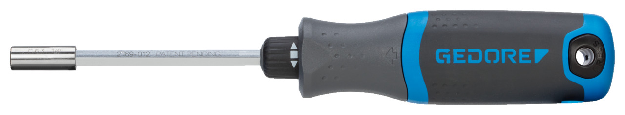 2169-012 Magazine screwdriver with ratchet function SilentGEAR 1/4