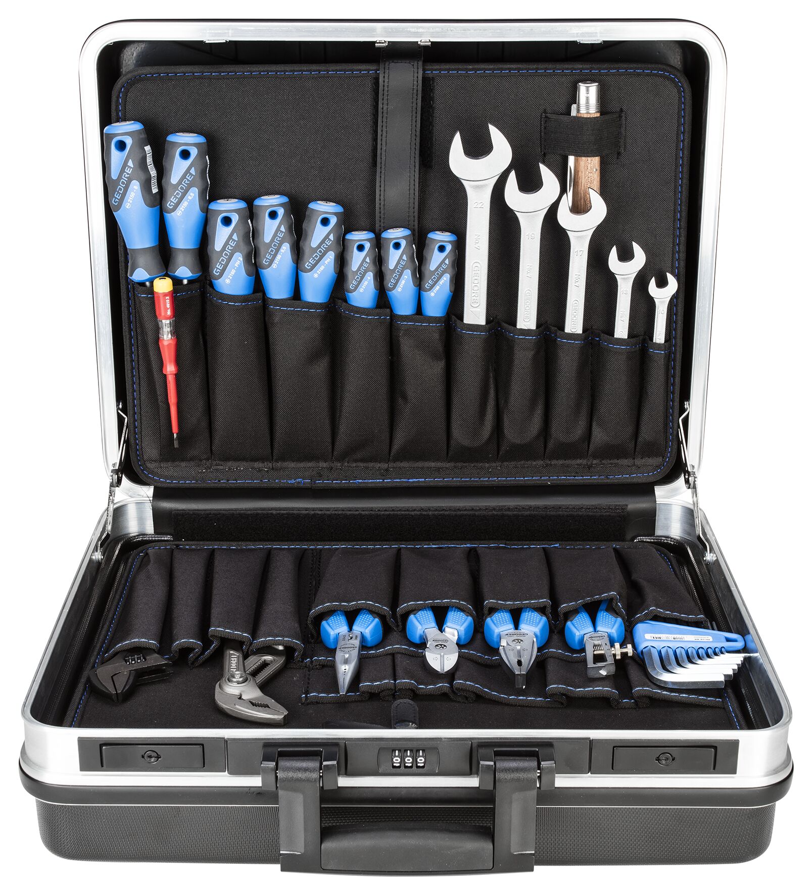 1041-001 BASIC Tool assortment in tool case 74 pcs