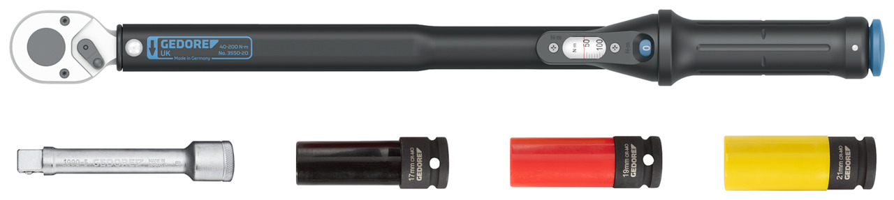 3550-UK-LS4 Torque wrench TORCOFLEX UK Set 1/2