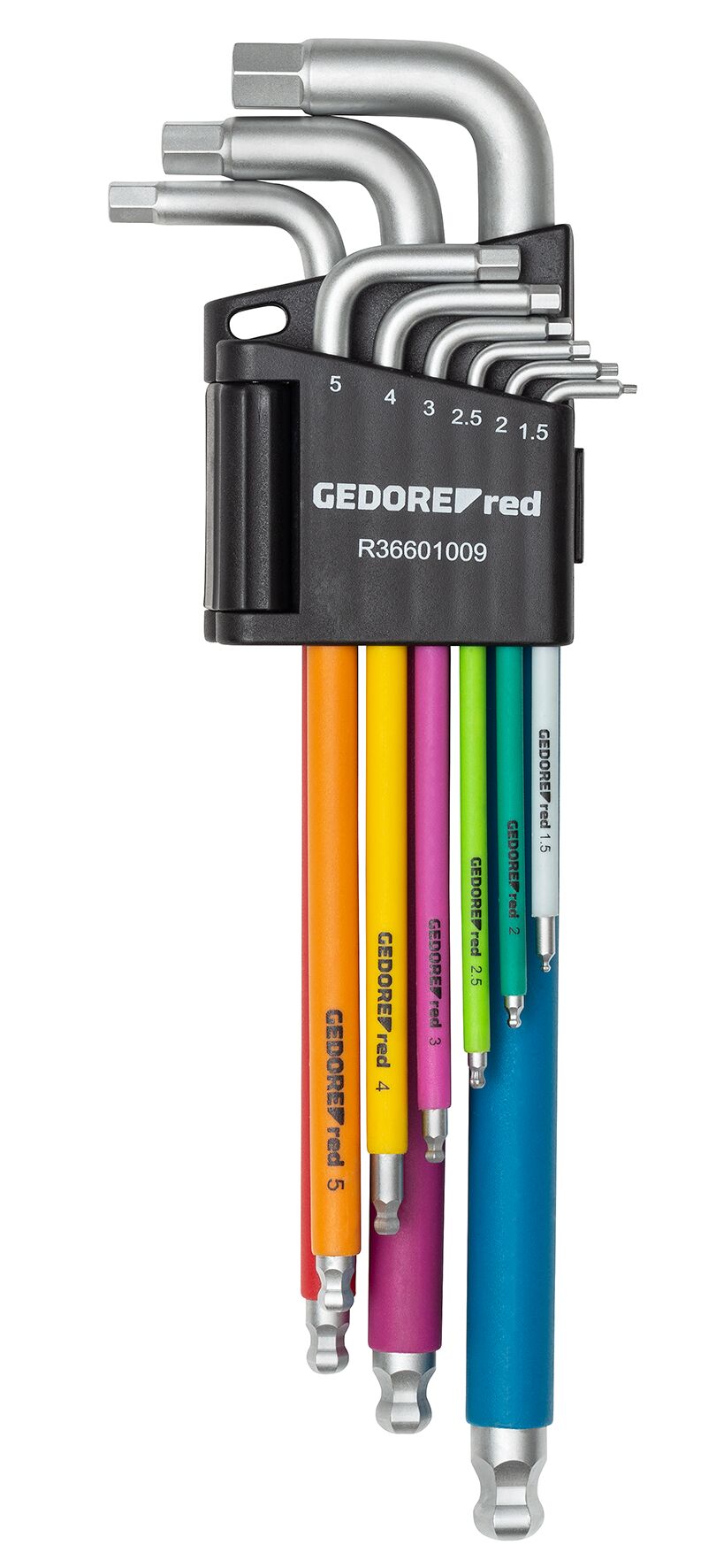 R36601009 IN offset screwdriver set with color coding, 9 pieces