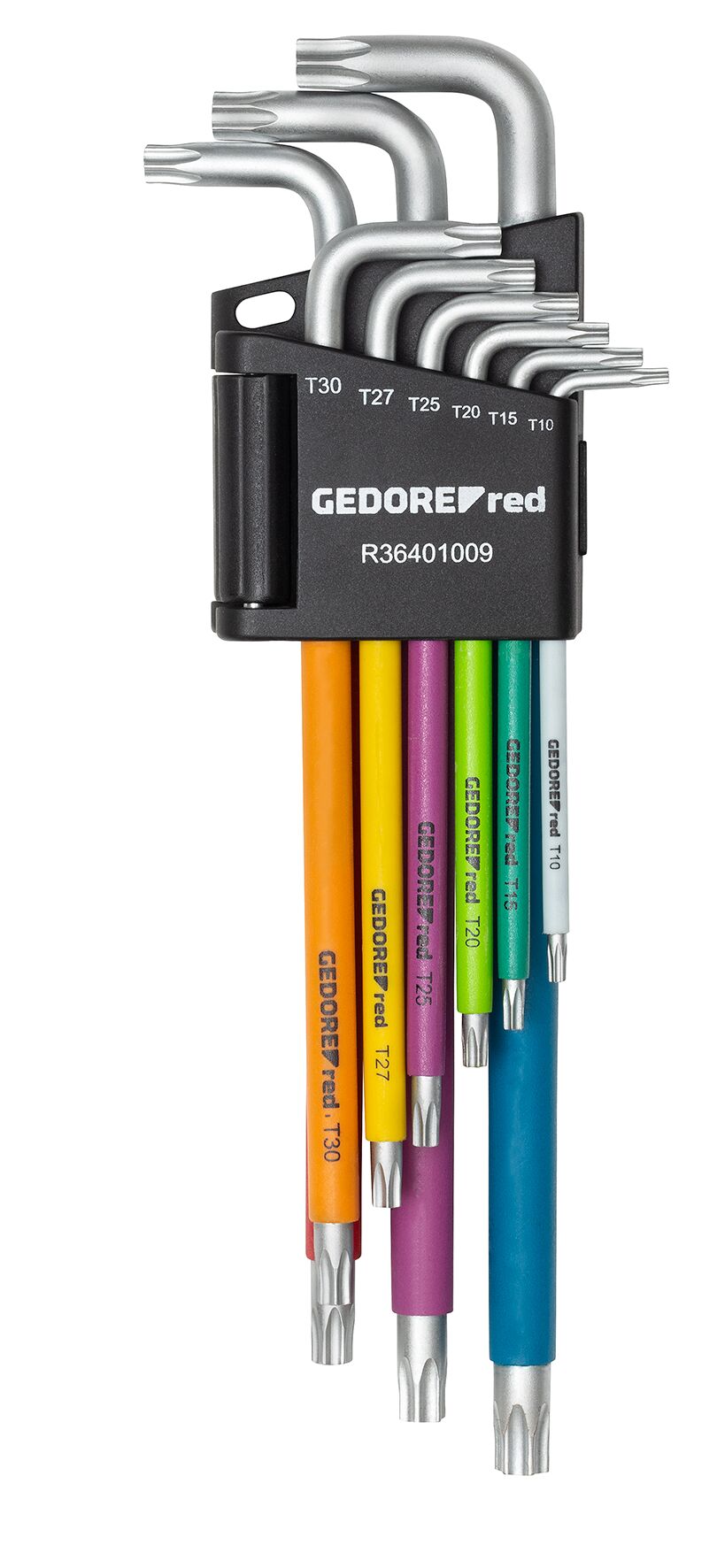 R36401009 TX offset screwdriver set with color coding, 9 pieces