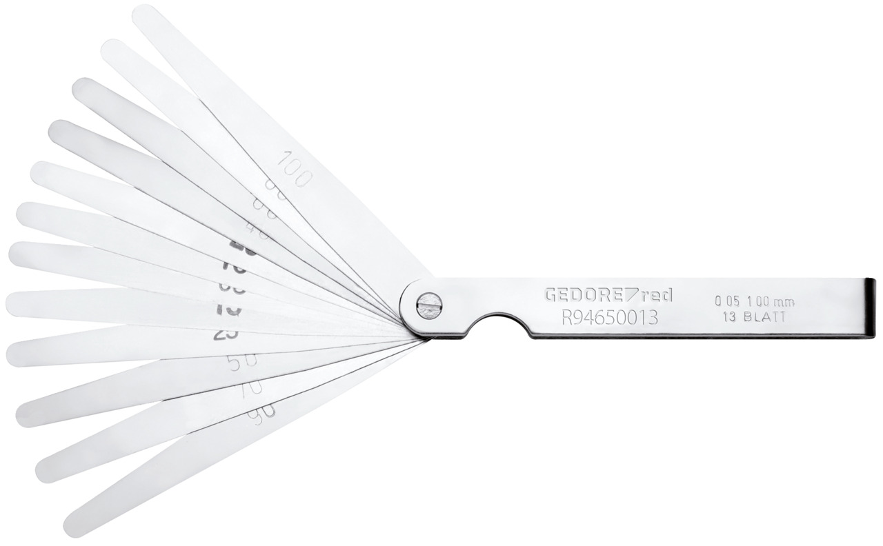 R94650013 Feeler gauge set 13 pieces