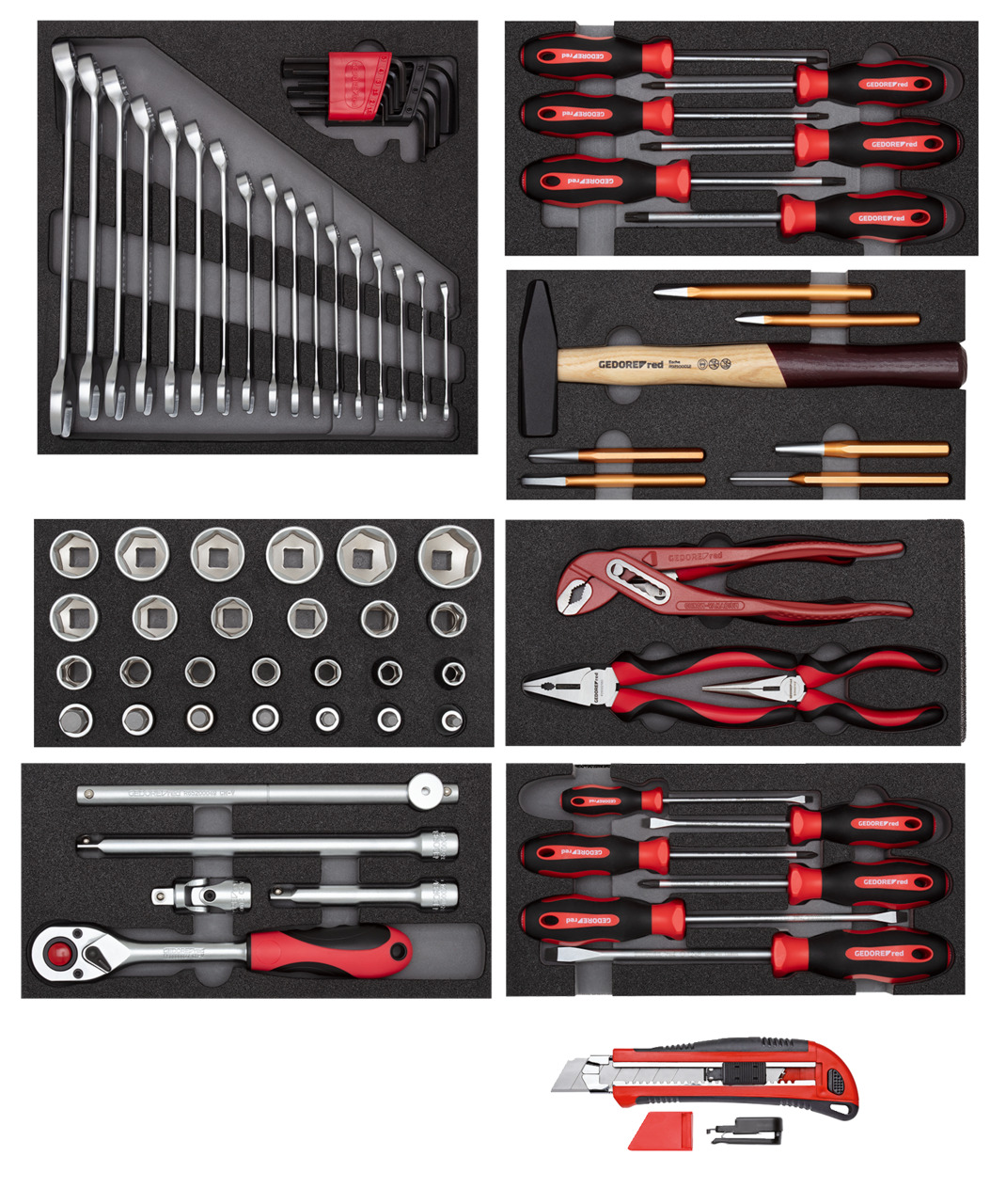 R21010000 Tool set in plastic modules 80 pieces