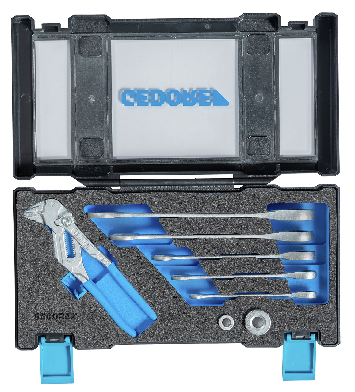 7 RA 183 Ratchet wrench set with pliers wrench