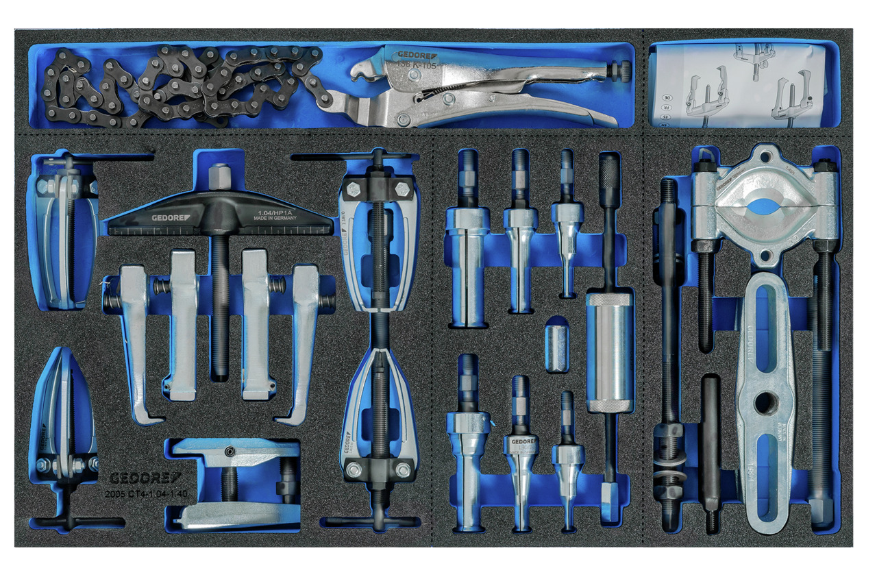 2005 CT4-1.04-1.40 External-internal separator puller set for workshop trolleys & benches