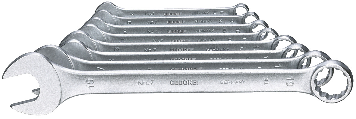 7 (MM) Combination wrench set