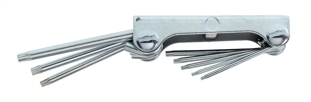 SCL 43 TX-80 Cranked socket screwdriver set for recessed TX screws