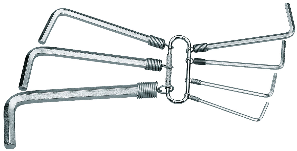 S 42-07 Hexagon Allen key set 7 pcs 2-8 mm