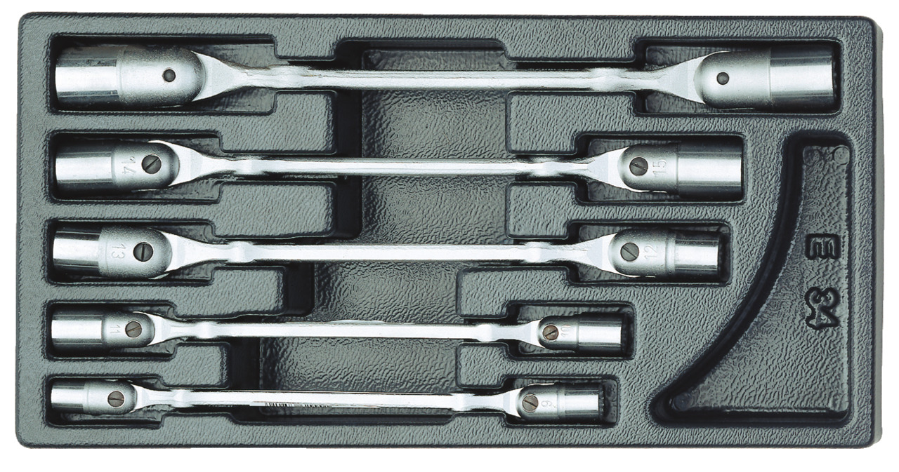 1500 ES-34 Double jointed wrench set in 1/3 ES module