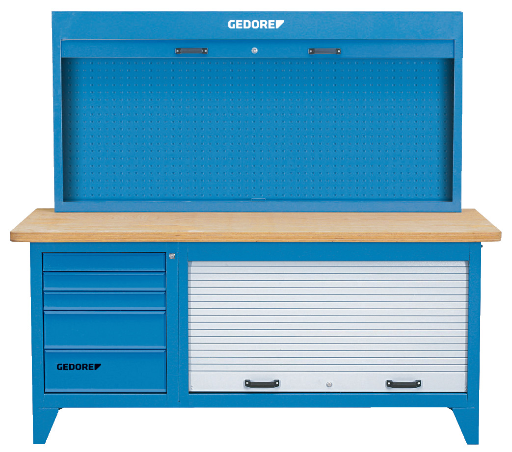 B 1500 LH Workbench with tool cabinet
