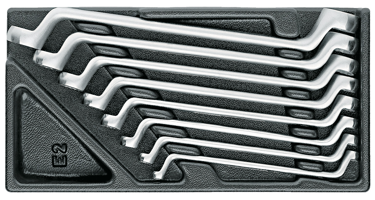 1500 ES-2 Double ring end spanner set in 1/3 ES-Modul