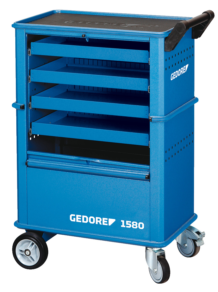 1580 Tool trolley with 4 drawers
