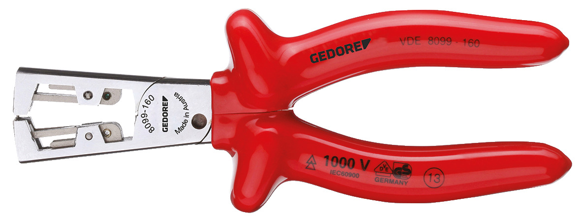 VDE 8099 VDE Stripping pliers STRIP-FIX with VDE dipped insulation