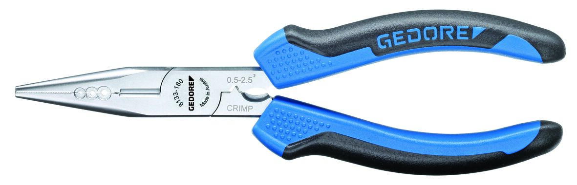 8133 Multiple pliers with cutting edge, serrated, straight pattern